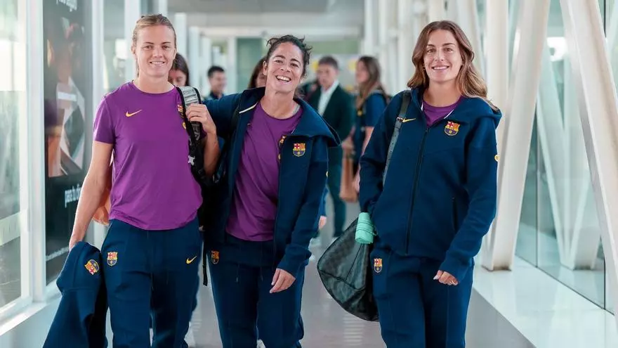 El Barça femenino pone rumbo a Roma