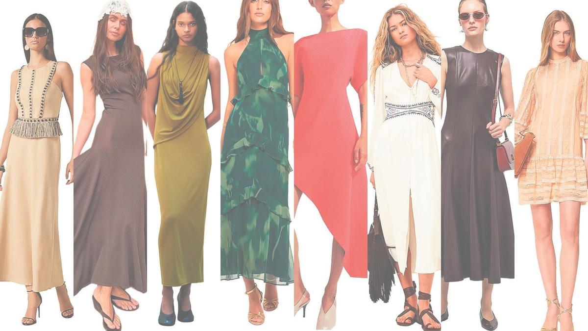 1. Sonia Peña; 2.H&amp;M; 3. Na-kd; 4.The Are; 5.Zara ; 6. Ba&amp;sh; 7. Sfera; 8. Twinset.