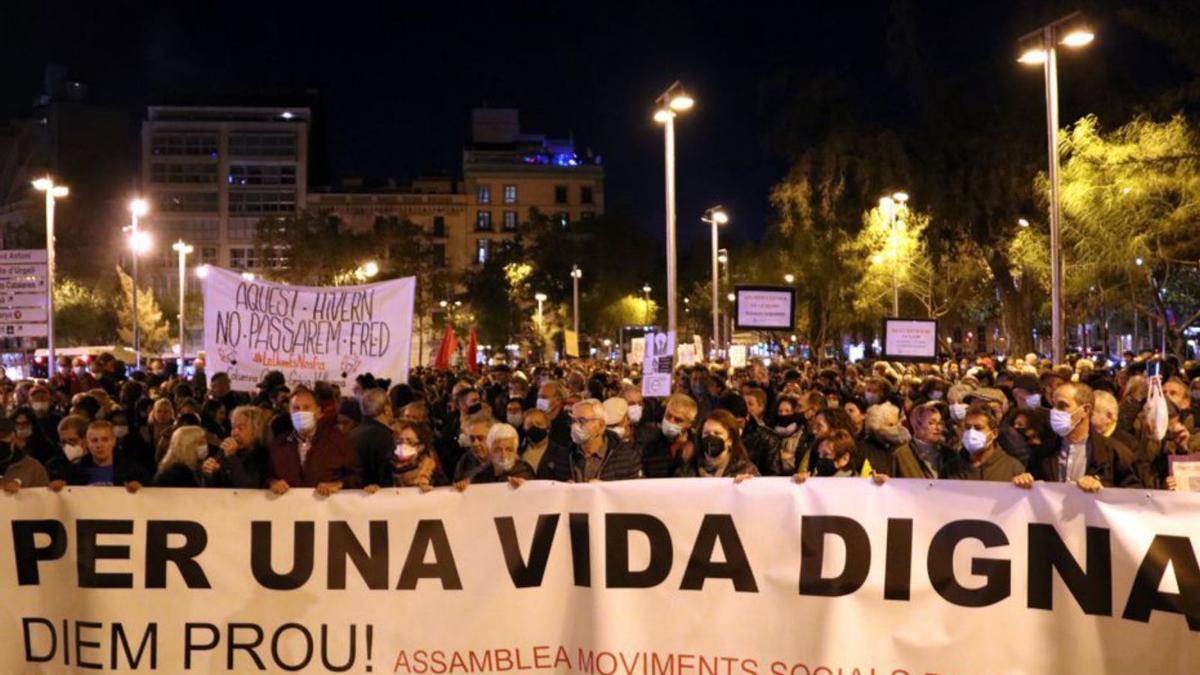 Manifestació d’ahir diumenge a Barcelona | ACN