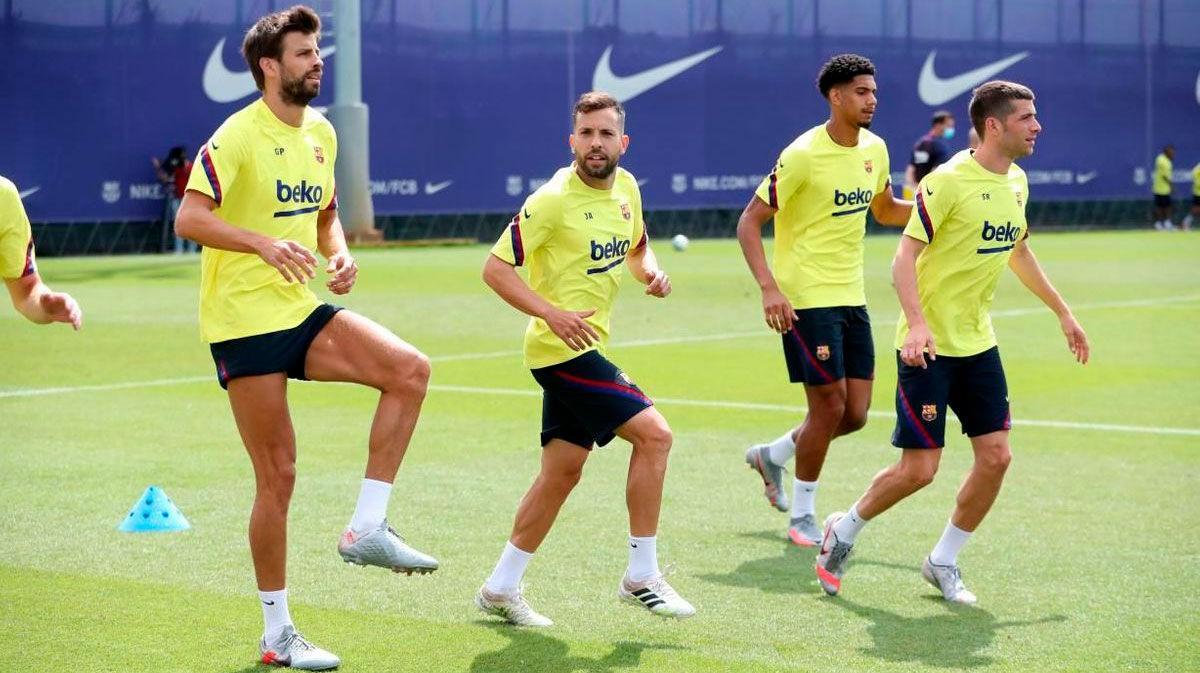 Último entrenamiento del Barça antes de recibir al Leganés