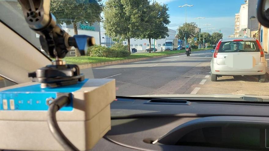 Imagen de uno de los controles de velocidad que la Policía Local de Vila-real realiza estos días.