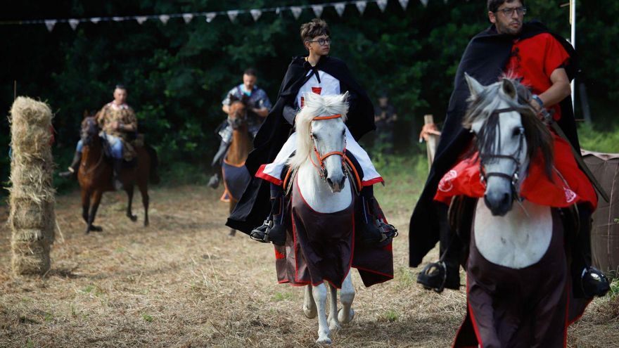 Halcones y justas en el San Martiño medieval de Moaña