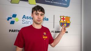 El joven base del Barça se mostró ilusionado por su llegada al Barça