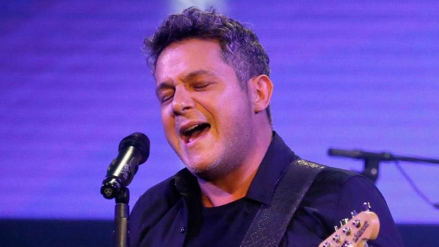 Alejandro Sanz, en el concierto.