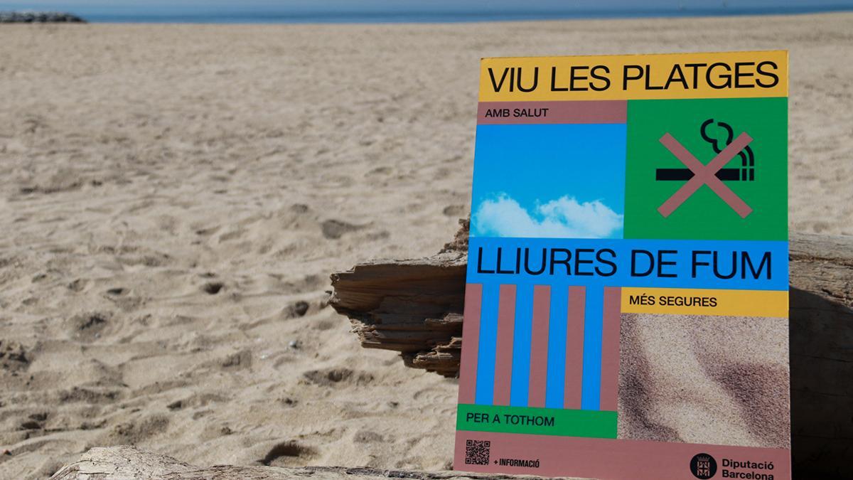 La Diputació de Barcelona ha presentado el veto al tabaco en las playas en un acto en Premià de Mar