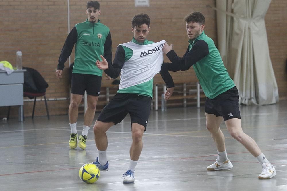 El primer entrenamiento de Josan con el Córdoba Futsal en imágenes