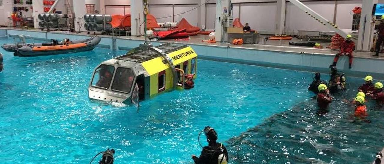 La gran piscina en la que realizaron los entrenamientos. // Eurorsa