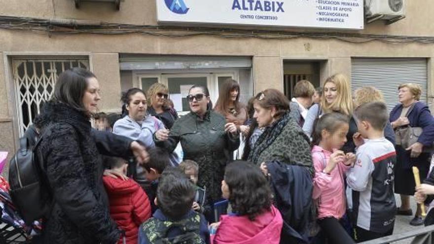 Una de las protestas en la Academia Altabix.