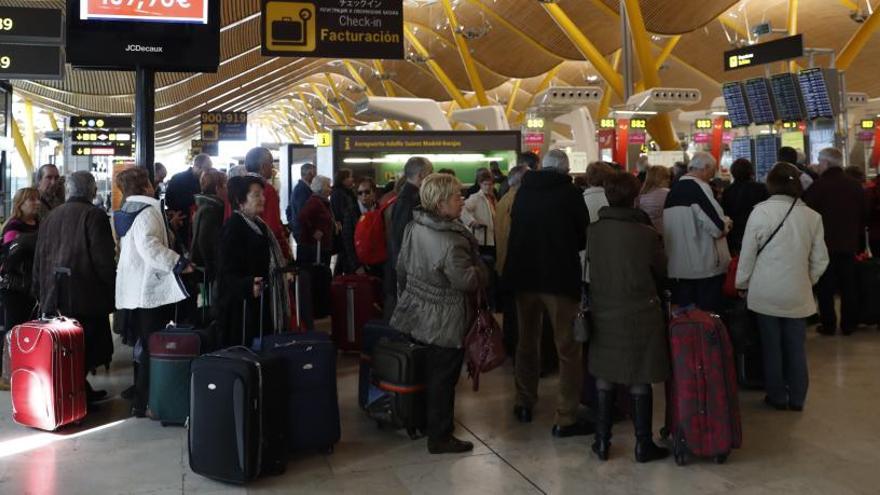 El aeropuerto de Madrid-Barajas.