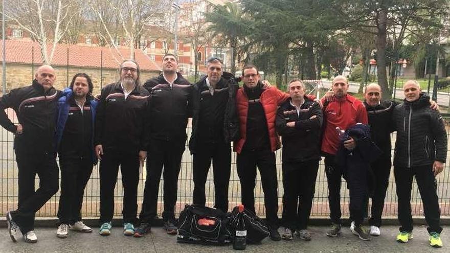 Equipo del club zamorano que acudió a Ourense.