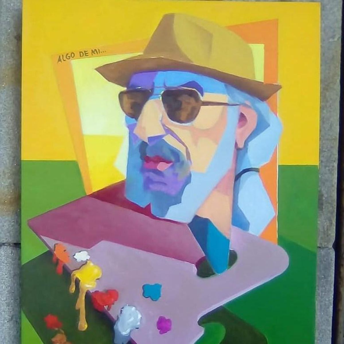 Autorretrato del pintor multifacético Secundino Diz