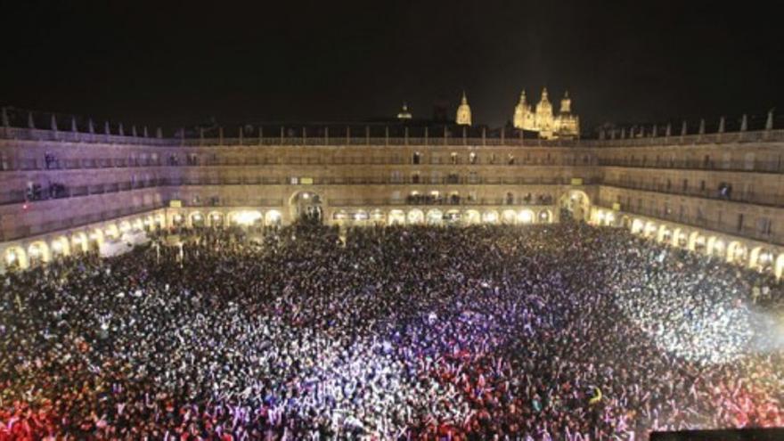 Los universitarios celebran la Nochevieja