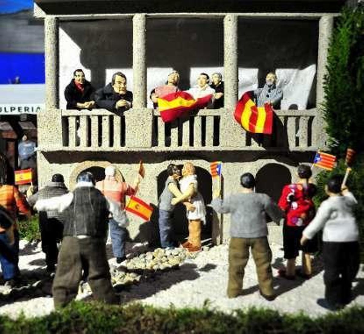 El Belén Artesanal de Valga ya desata pasiones y empieza a recibir numeroso público de toda Galicia