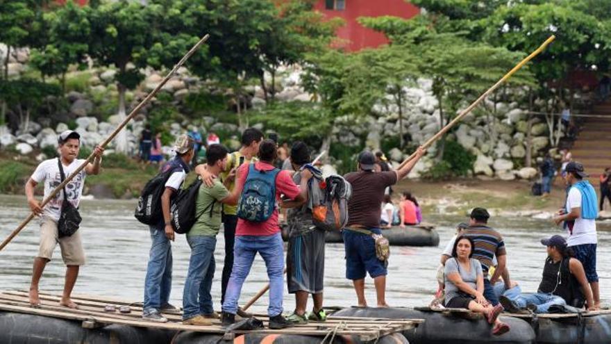 La caravana de inmigrantes hondureños llega a México