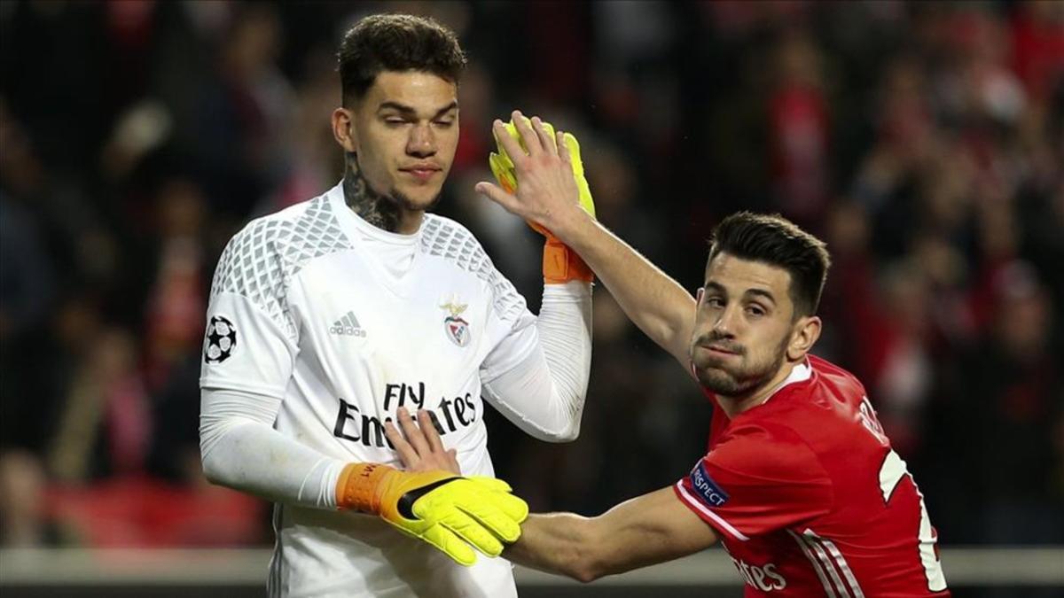 Ederson, portero del Benfica, en la agenda del Manchester City