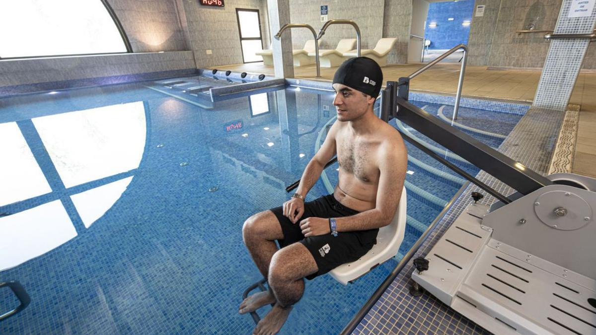 Zona de hidroterapia en el Balneario de Ledesma.