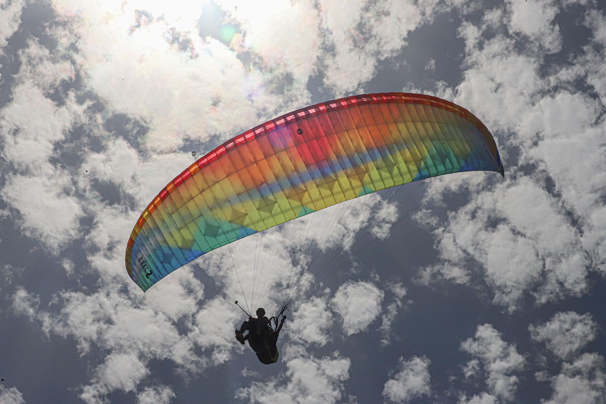 Lanzamiento en parapente en Santa Pola