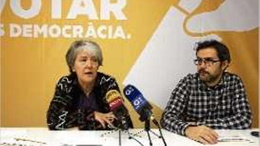 Maria Mercè Roca i Martí Terés, explicant el nou projecte.