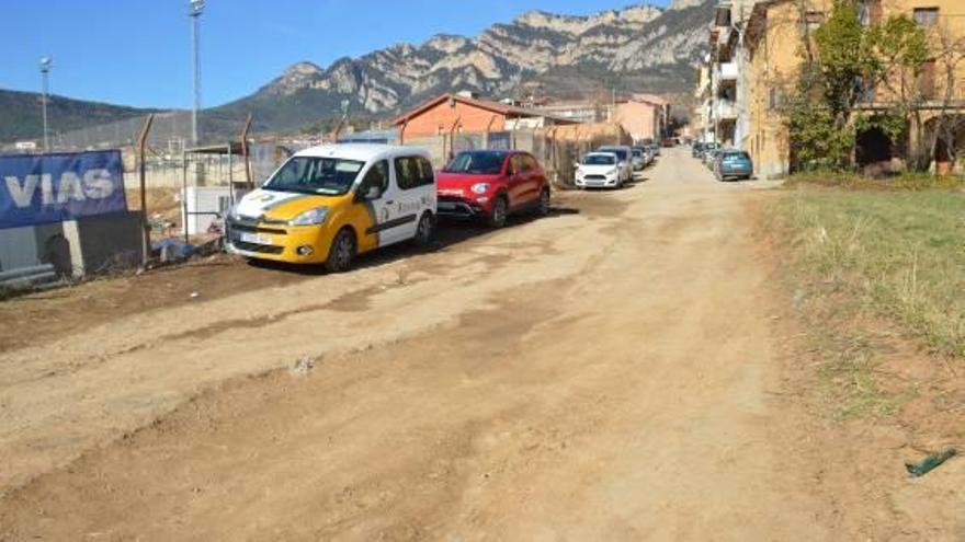 Tram del carrer Pla de l&#039;Alemany que s&#039;ha d&#039;urbanitzar per accedir al SI