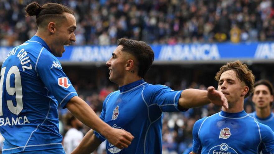 Luismi, Yeremay, Soriano y Mulattieri. |  Carlos Pardellas