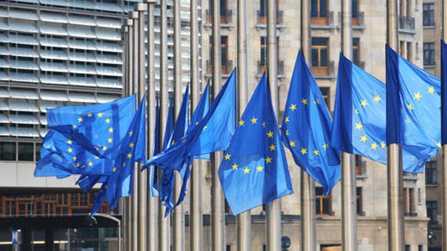 Las banderas ondean a media asta en Bruselas.