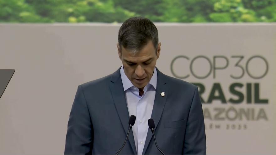 Sánchez reafirma en la COP30 el compromiso de España en la lucha contra el cambio climático