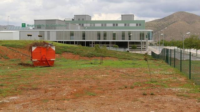 Exterior del Hospital del Guadalhorce, aún sin abrir.