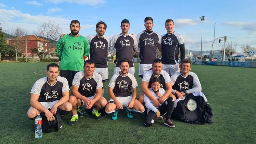 Equipo del Leña Verde, de la Liga Keniata de Moaña.