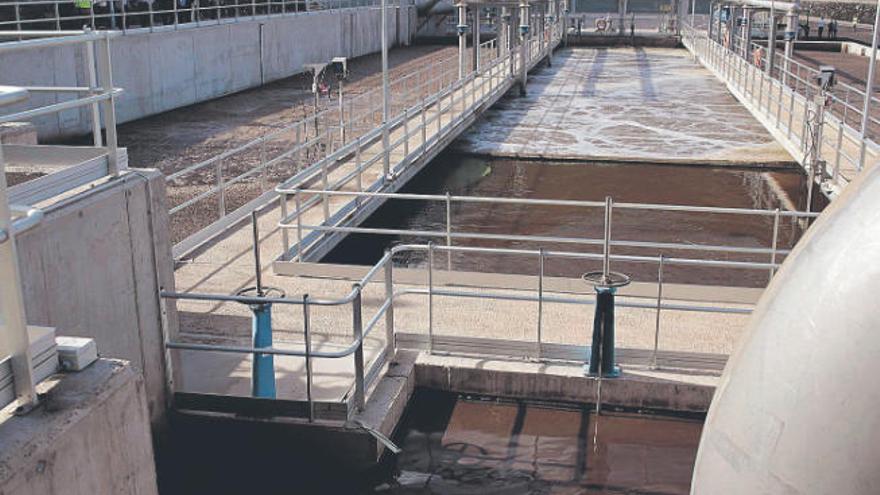 Imagen de una estación depuradora en Tenerife.