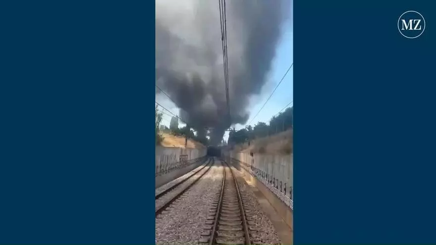 Brand bei Finca legt Palmas Metro lahm