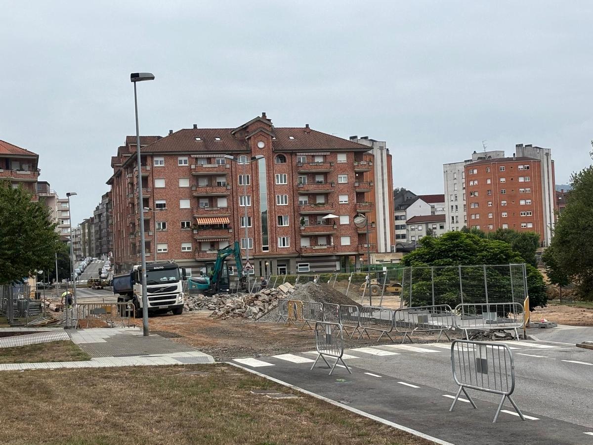 Los trabajos en la calle Gutiérrez Mellado.