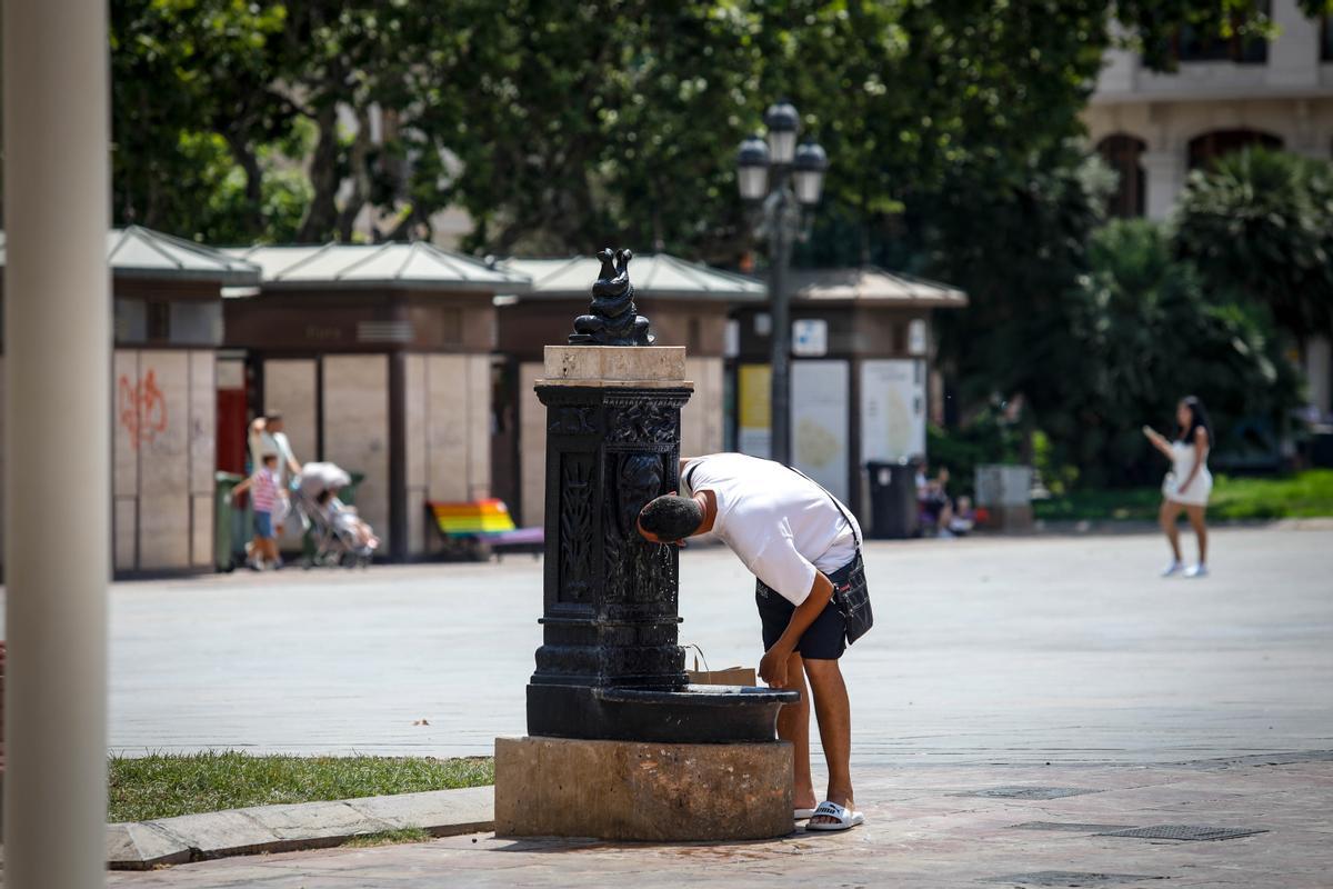 Altas temperaturas en València, el pasado fin de semana.