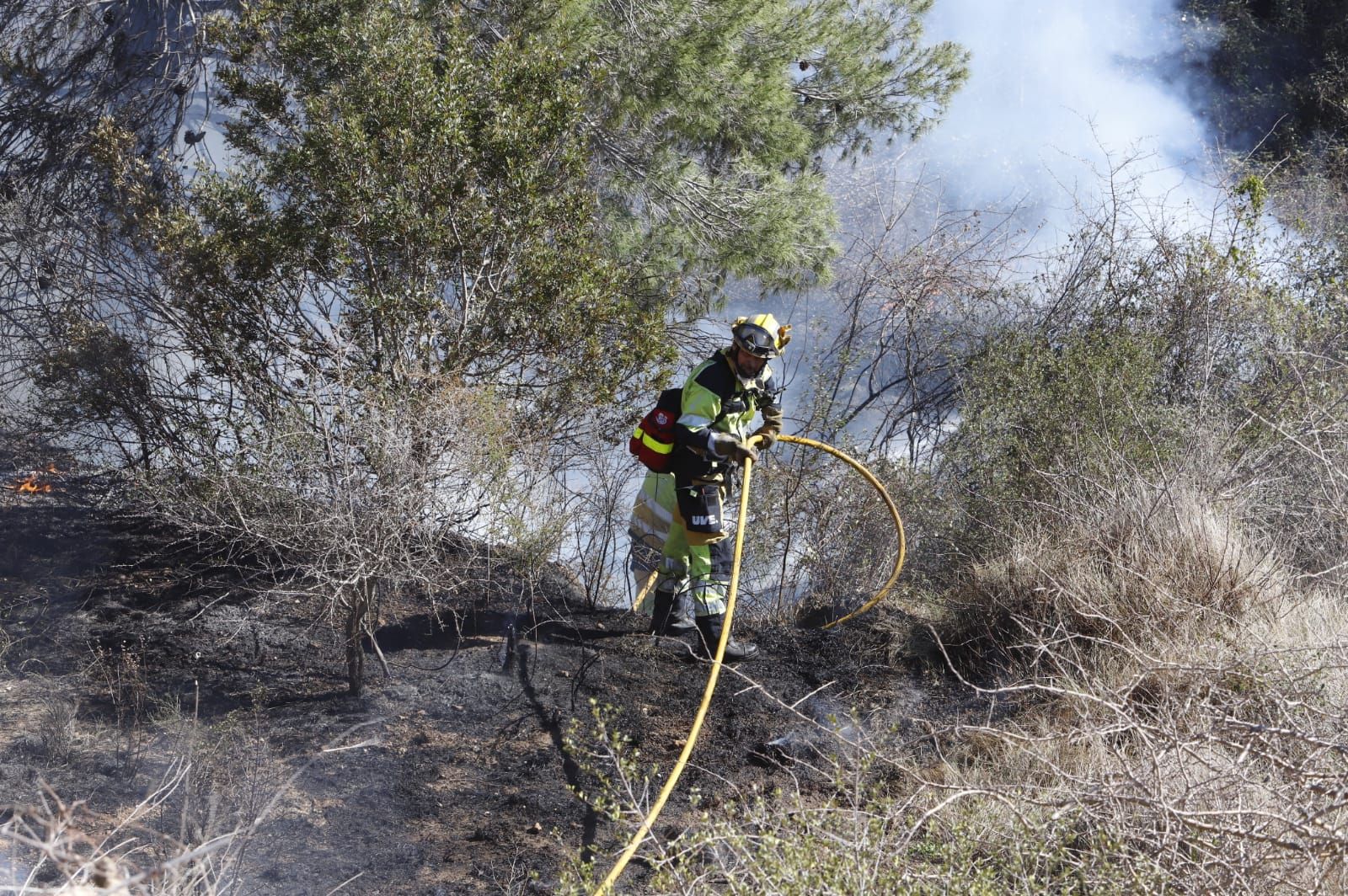 Las imágenes del incendio de Real