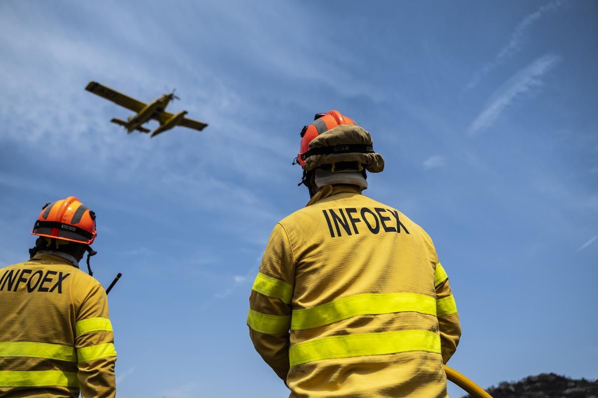 Fotogalería | Así ha sido el incendio forestal en Garrovillas de Alconetar