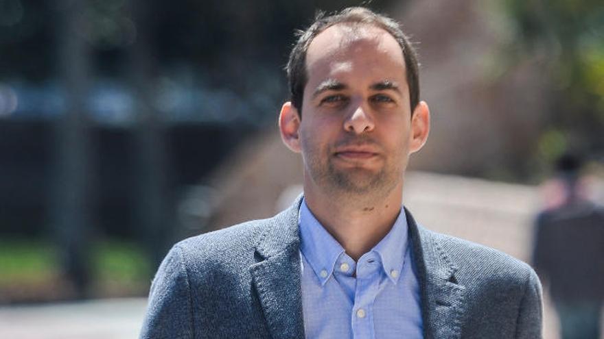 Miguel Montero, portavoz de Podemos en el Cabildo.