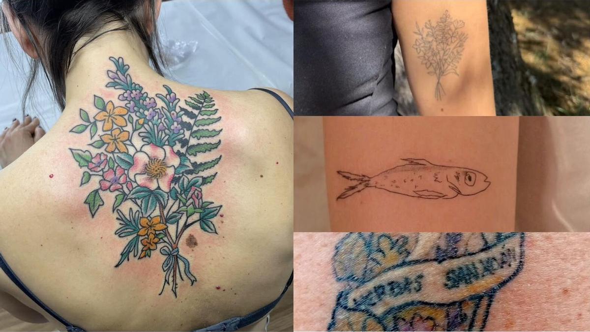 Tatuajes de coruñeses por la noche de San Juan