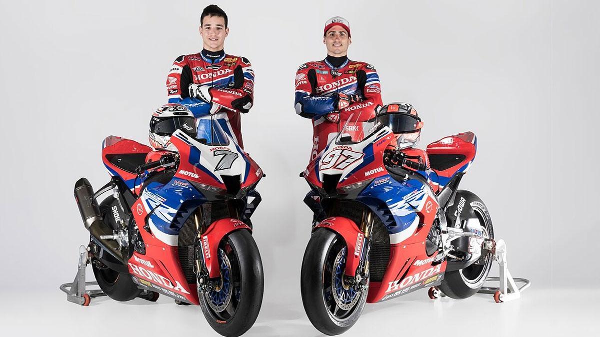 Lecuona y Vierge, con sus nueva Honda CBR1000RR-R Fireblade 2022