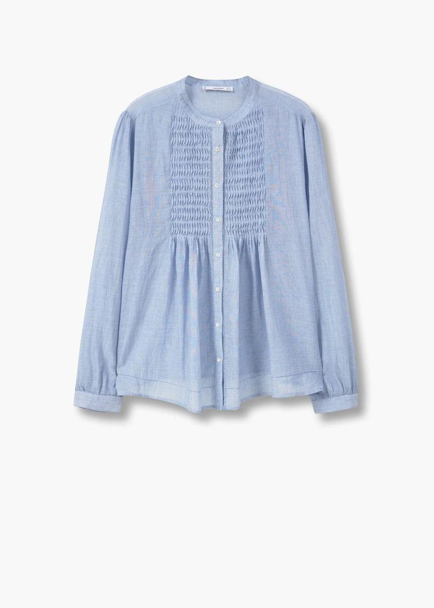 Compras en las rebajas Mid Season: blusa textura algodón