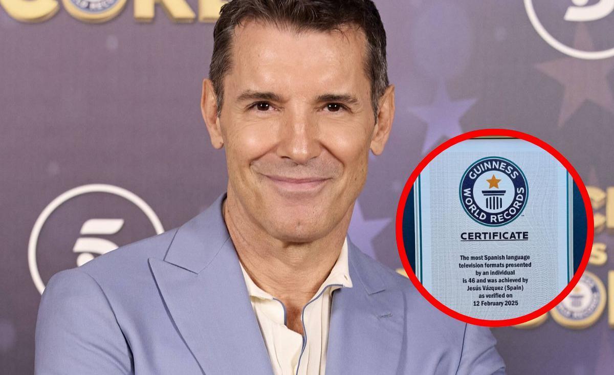 Jesús Vázquez recibe un Récord Guinness
