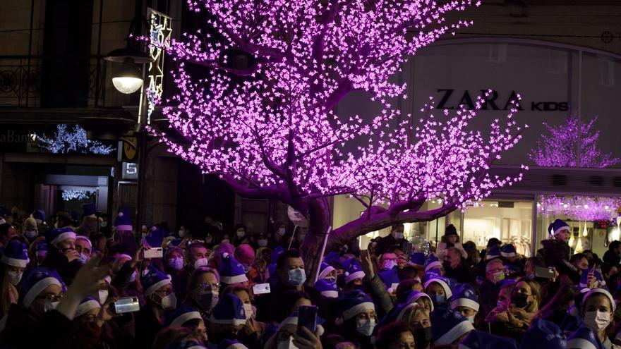 Así ha sido el encendido de luces de Navidad de Oviedo