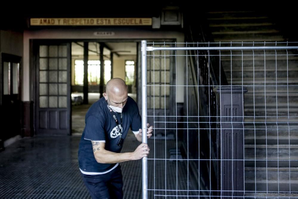 Preparativos Premios Princesa en la Fábrica de armas de La Vega