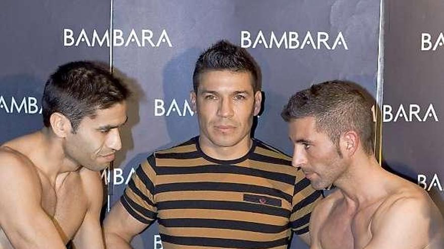 Por la izquierda, Casal, Martínez y Alejandro Pereira.