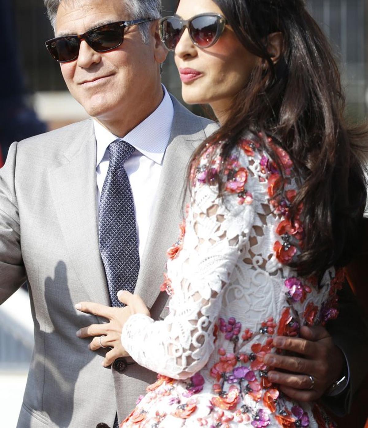 George Clooney y Amal Alamuddin, pedida sencilla