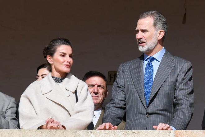 La vista de la reina Letizia y el rey Felipe VI a la Isla del Rey en Menorca