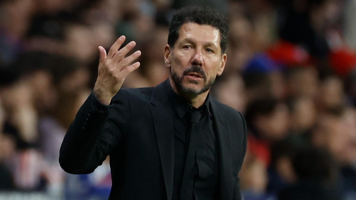 Simeone, durante un partido esta temporada