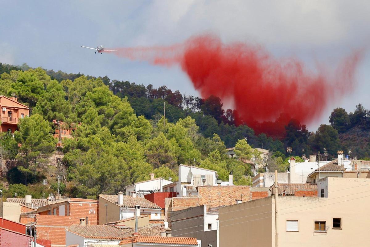 Extinción del incendio de Gátova