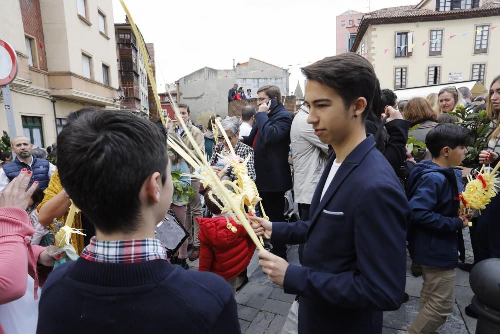 Procesión de la Borriquilla en Gijón