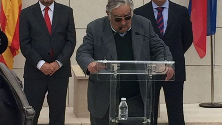Pepe Mújica durante su visita a la localidad en el año 2015. | SERVICIO ESPECIAL