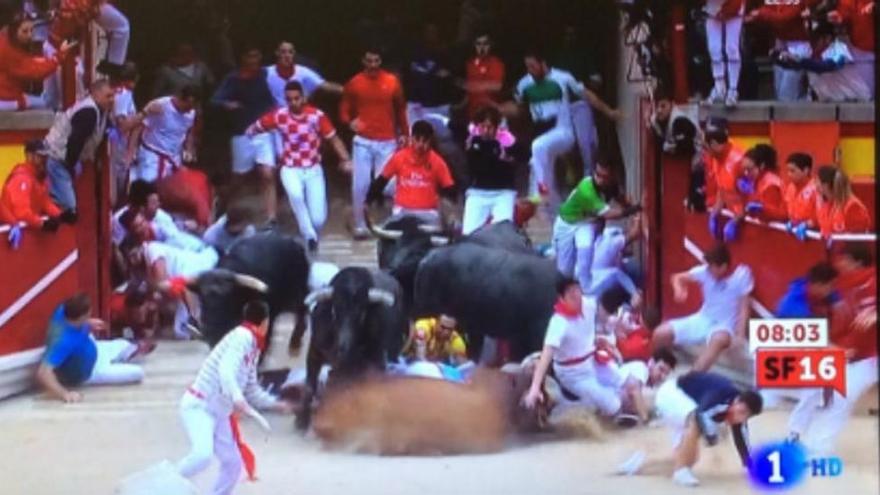 Encierro de hoy de San Fermín 2016