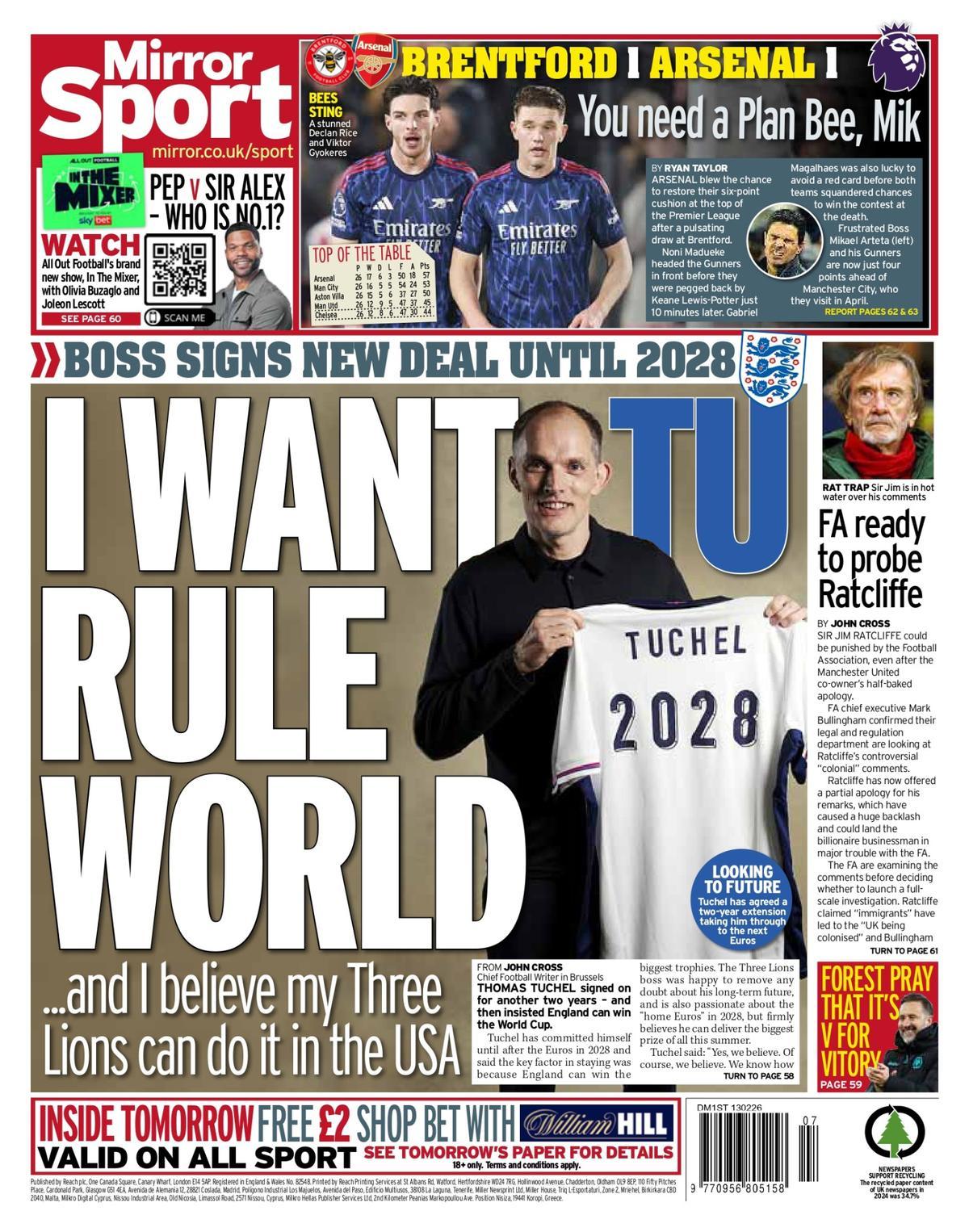 Estas son las portadas de la prensa deportiva de hoy